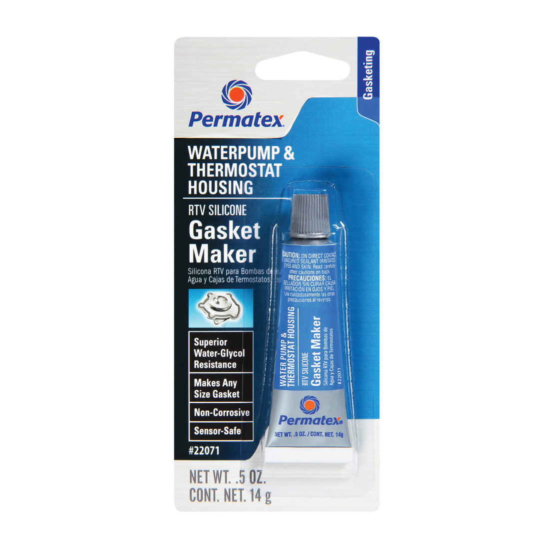 Permatex 22071 Gasket Maker, 0.5 oz Tube, Paste, Mild