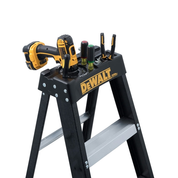 DeWALT by Louisville DXL3110 Series DXL3110-08 Step Ladder, 8 ft H, Type I Duty Rating, Fiberglass, 250 lb