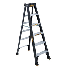 Load image into Gallery viewer, DeWALT by Louisville DXL3010 Series DXL3010-04 Step Ladder, 4 ft H, Type IA Duty Rating, Fiberglass, 300 lb
