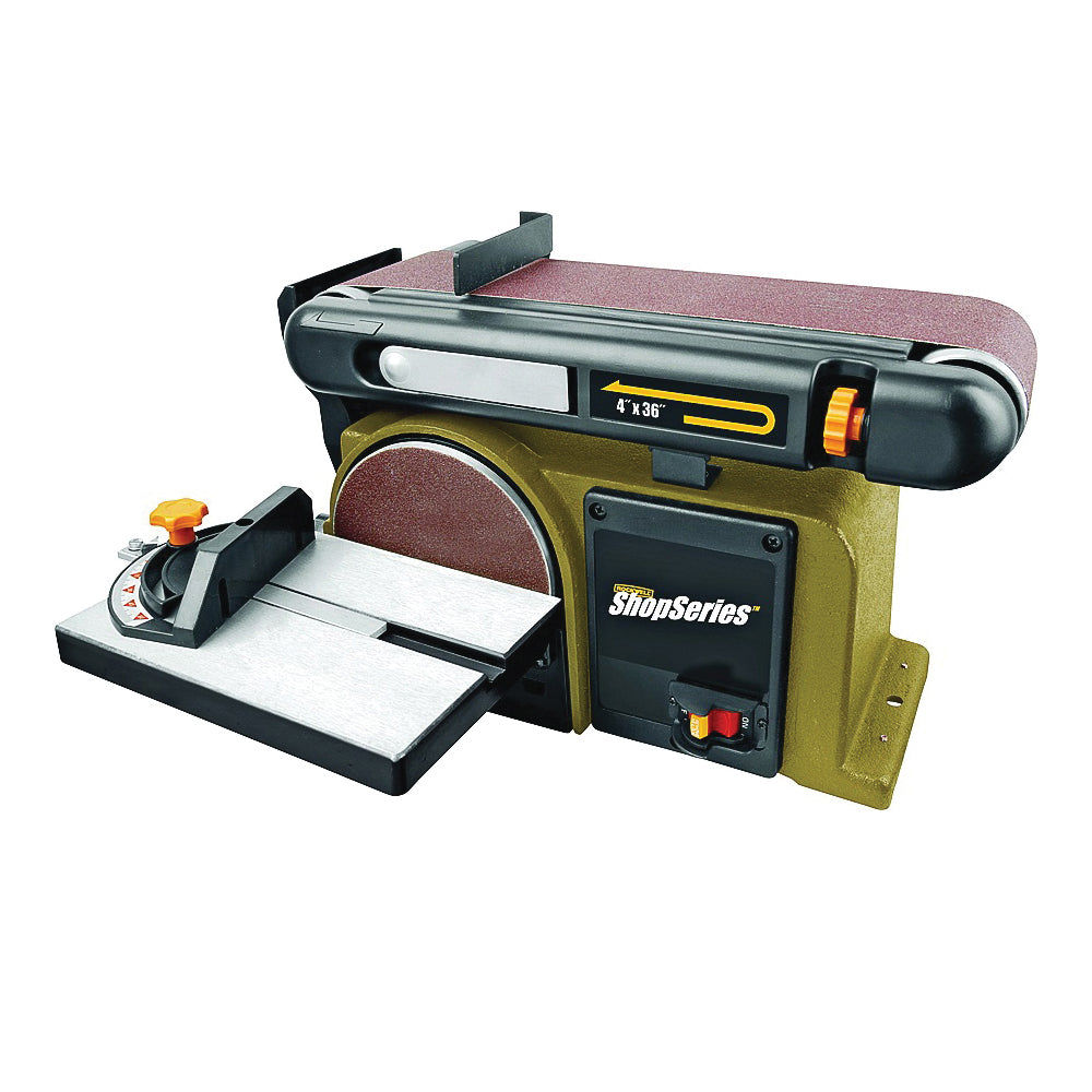 ROCKWELL RK7866 Belt Sander, 4.3 A, 4 x 36 in Belt, Abrasive Belt