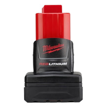 Load image into Gallery viewer, Milwaukee 48-11-2402 Rechargeable Battery Pack, 12 V Battery, 3 Ah, Includes: Sturdy Base
