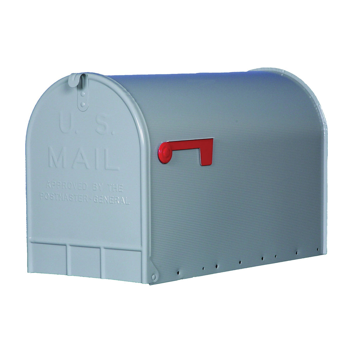 Gibraltar Mailboxes ST200000 Rural Mailbox, 3175 cu-in Capacity, Galvanized Steel, Powder-Coated, 11.7 in W, 24.8 in D