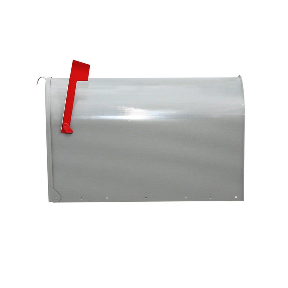 Gibraltar Mailboxes ST200000 Rural Mailbox, 3175 cu-in Capacity, Galvanized Steel, Powder-Coated, 11.7 in W, 24.8 in D