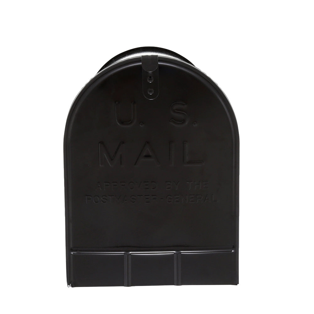Gibraltar Mailboxes ST200B00 Rural Mailbox, 3175 cu-in Capacity, Galvanized Steel, Powder-Coated, 11.7 in W, 24.8 in D