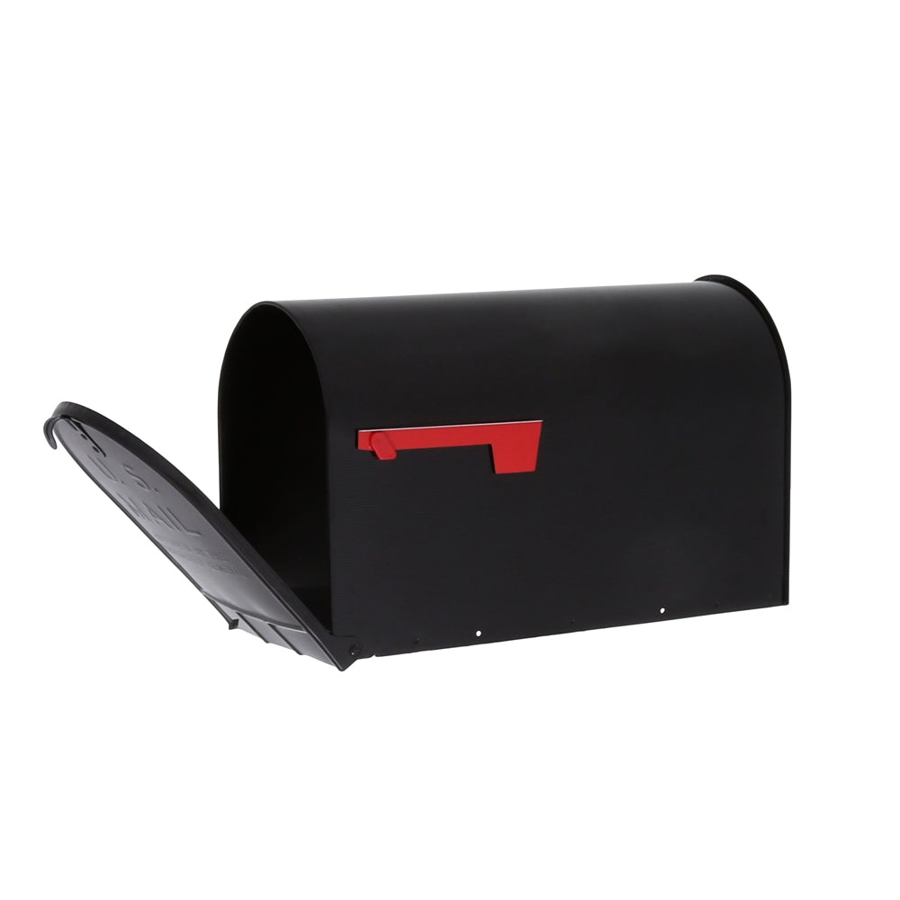 Gibraltar Mailboxes ST200B00 Rural Mailbox, 3175 cu-in Capacity, Galvanized Steel, Powder-Coated, 11.7 in W, 24.8 in D