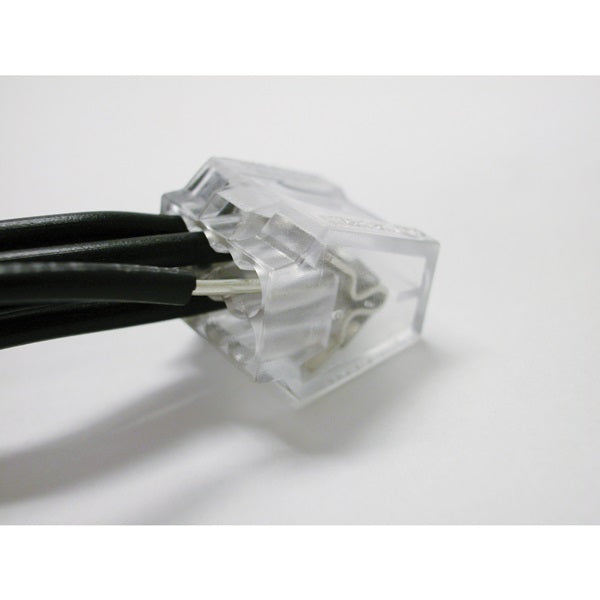 GB PushGard 19-PC8 Wire Connector, 22 to 12 AWG Wire, Copper Contact, Polycarbonate Housing Material, Black/Clear