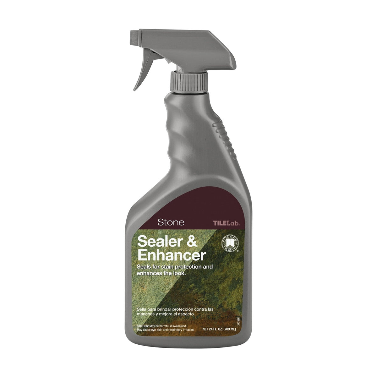CUSTOM TileLab TLSES24Z Stone Sealer and Enhancer, Liquid, Milky White, 24 oz, Spray Bottle
