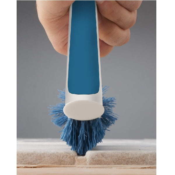 Unger 979870 Grout and Corner Scrubber, Blue Bristle