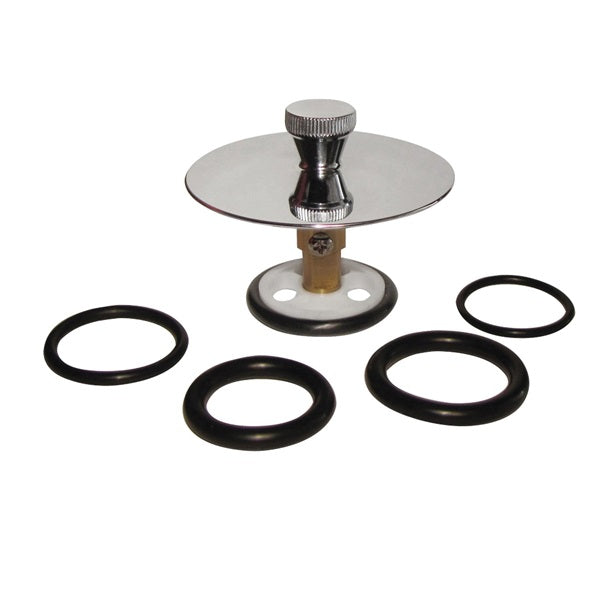 Keeney K826-36PC Drain Stopper, Universal, Plastic, Polished Chrome, For: All Drain