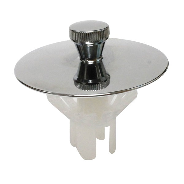 Keeney K826-37 Drain Stopper, Universal, Polished Chrome, For: Most Common Tub Drain Sizes