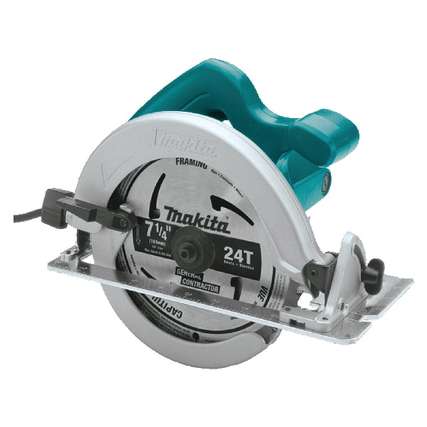 Makita HS7600 Circular Saw, 10.5 A, 7-1/4 in Dia Blade, 5/8 in Arbor, 1-5/8 in at 45 deg, 2-1/2 in at 90 deg D Cutting