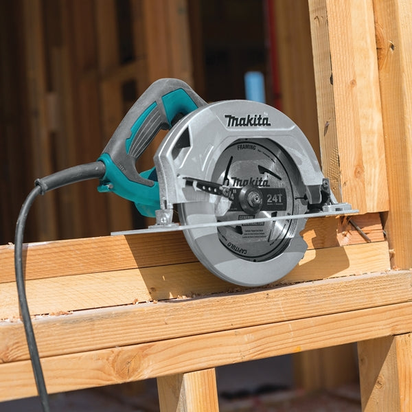 Makita HS7600 Circular Saw, 10.5 A, 7-1/4 in Dia Blade, 5/8 in Arbor, 1-5/8 in at 45 deg, 2-1/2 in at 90 deg D Cutting