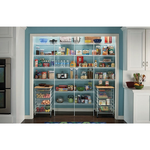 ClosetMaid 1395 Wire Shelf, 70 lb, 16 in L, 72 in W, Steel, White