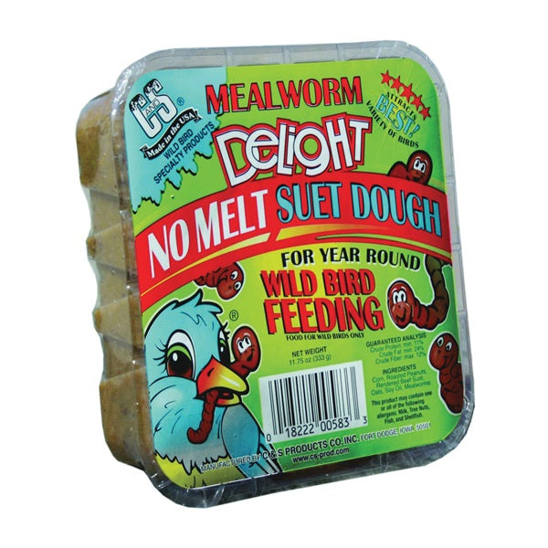 C&amp;S No Melt Suet Dough Delights CS12583 Bird Suet, 11.75 oz