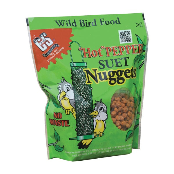 C&amp;S Nuggets CS06107 Bird Food, High-Energy, Hot Pepper Flavor, 27 oz Bag
