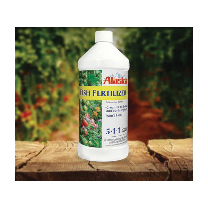 Alaska 100099247 Fish Fertilizer, 32 oz Bottle, Liquid, 5-1-1 N-P-K Ratio