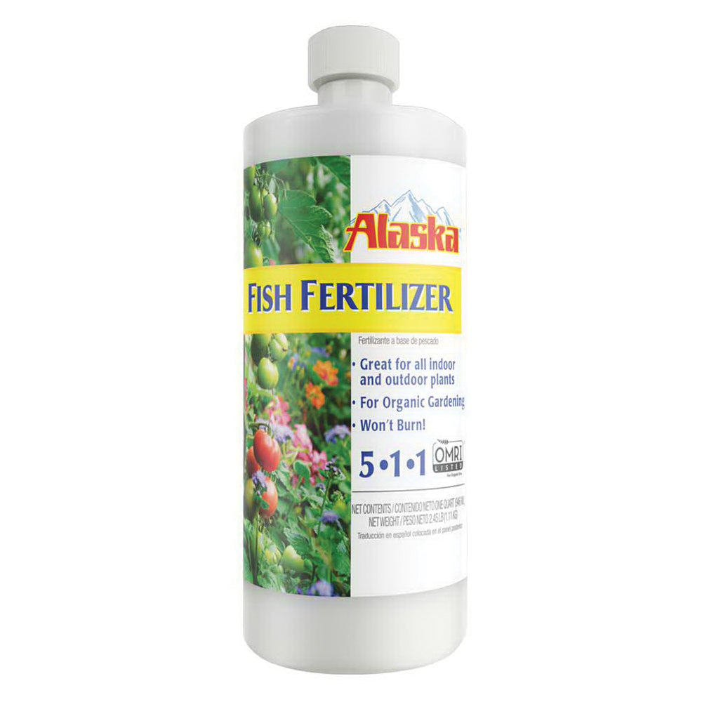 Alaska 100099247 Fish Fertilizer, 32 oz Bottle, Liquid, 5-1-1 N-P-K Ratio