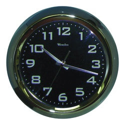 Westclox 36001A Clock, Round, Silver Frame, Metal Clock Face, Analog