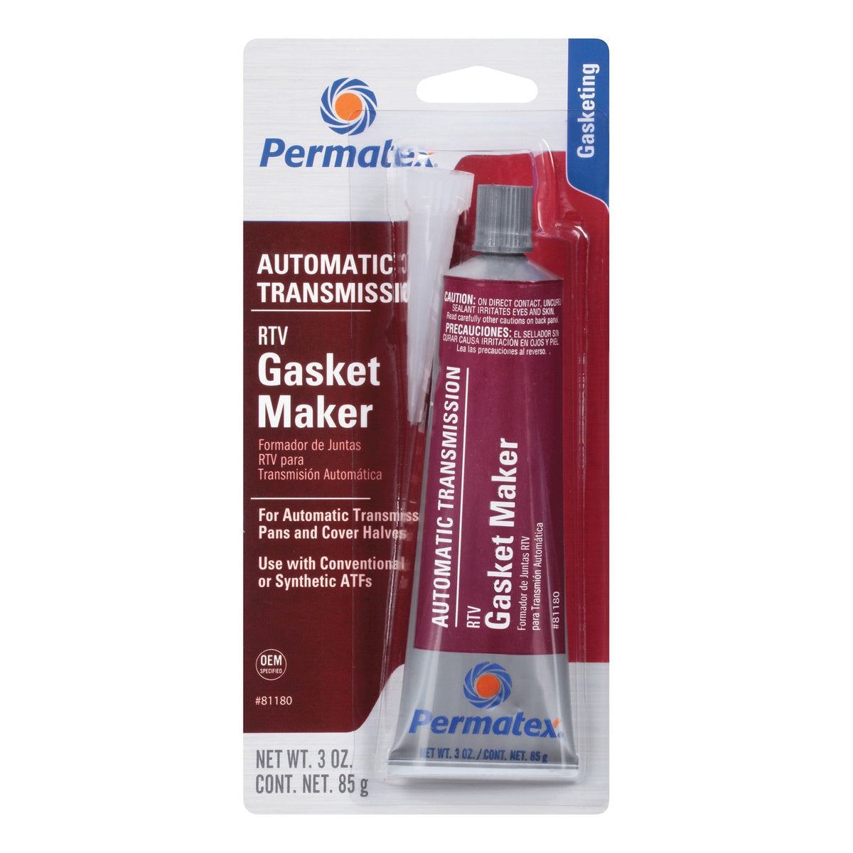 Permatex 81180 Gasket Maker, 3 oz Tube, Paste, Mild