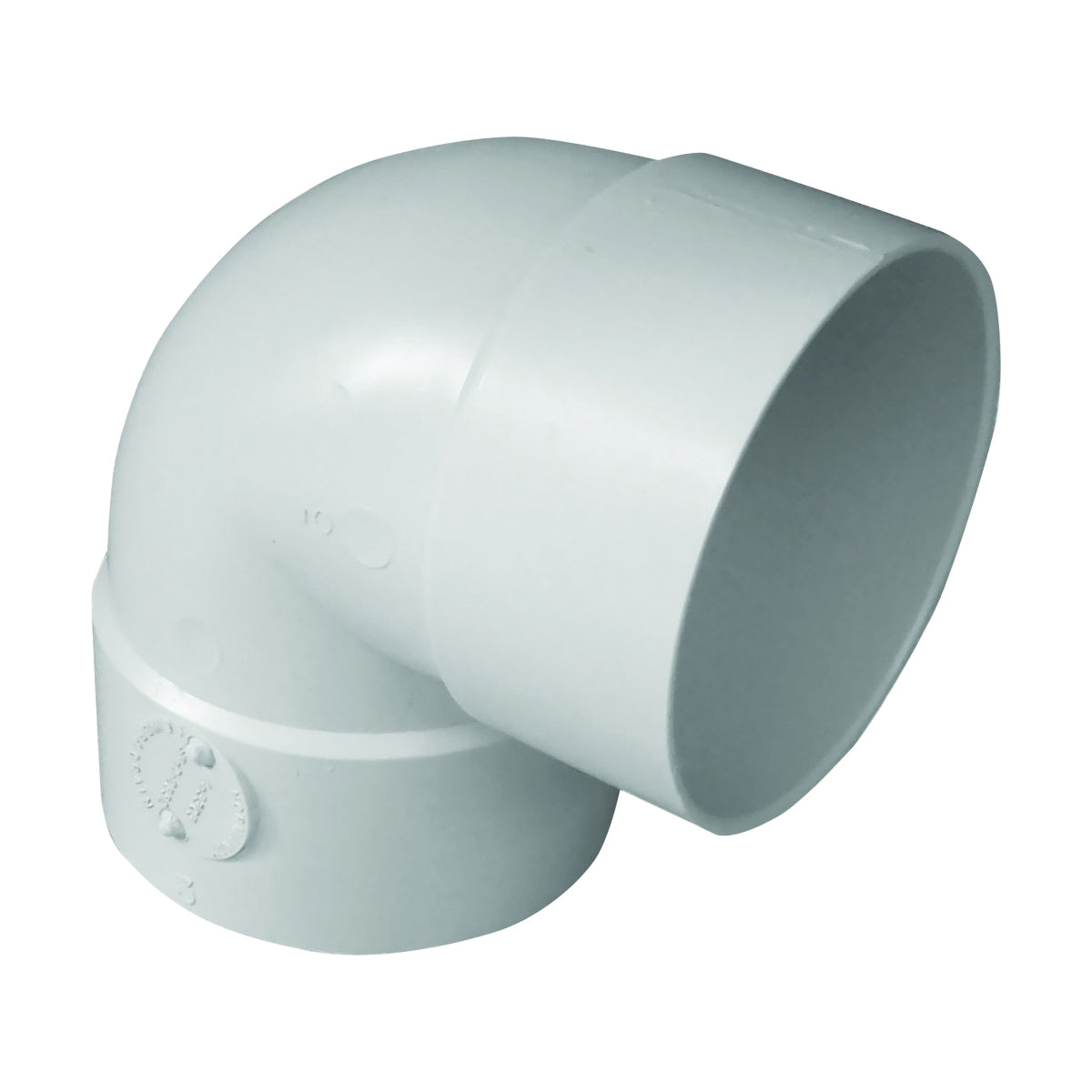GENOVA 400 Series S40730 Pipe Elbow, 3 in, Hub x Spigot, 90 deg Angle, Styrene