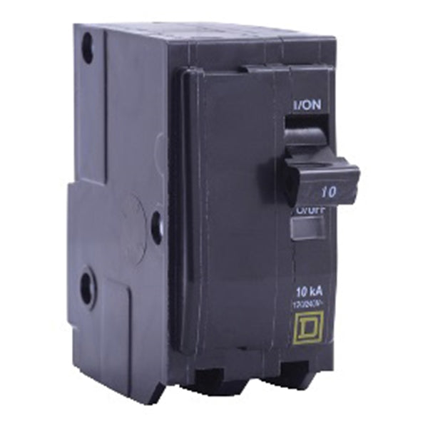 Square D QO QO230CP Circuit Breaker, In-Line, 30 A, 2 -Pole, 120/240 VAC, 48 VDC, Plug Mounting, Almond