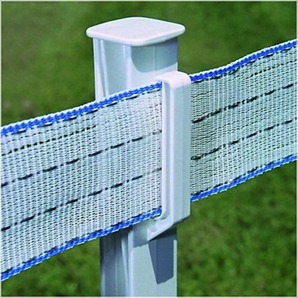 Zareba Fi-Shock A-48 Step-In Fence Post, 4 ft OAH, Polypropylene, White