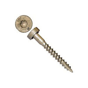 MiTek LL915R50 Structural Screw, #9 Thread, Twin Lead Thread, Washer Head, Torx Drive, Gimlet Point, Carbon Steel