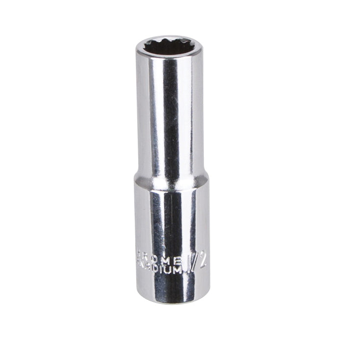 Vulcan MT6526651 Drive Socket, 1/2 in Socket, 1/2 in Drive, 12-Point, Chrome Vanadium Steel, Chrome