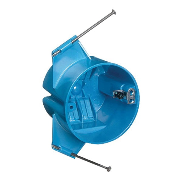 Carlon B520P-UPC Ceiling Box, 4 in W, 4 in D, 2-1/4 in H, 1 -Gang, Polycarbonate, Blue