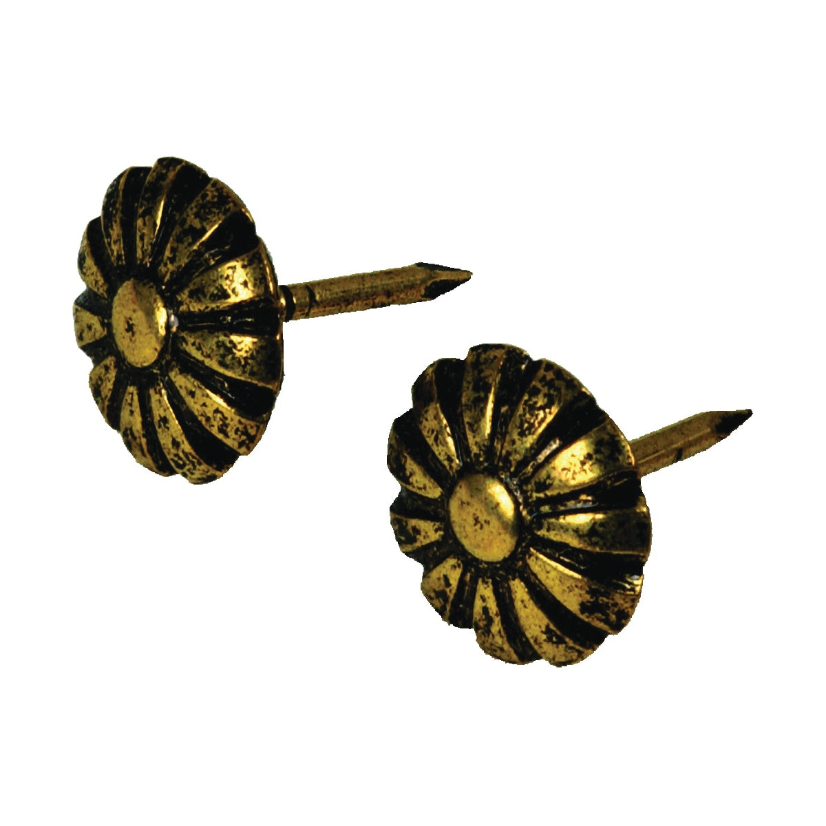 HILLMAN 122681 Furniture Nail, Antique Brass, Daisy Head