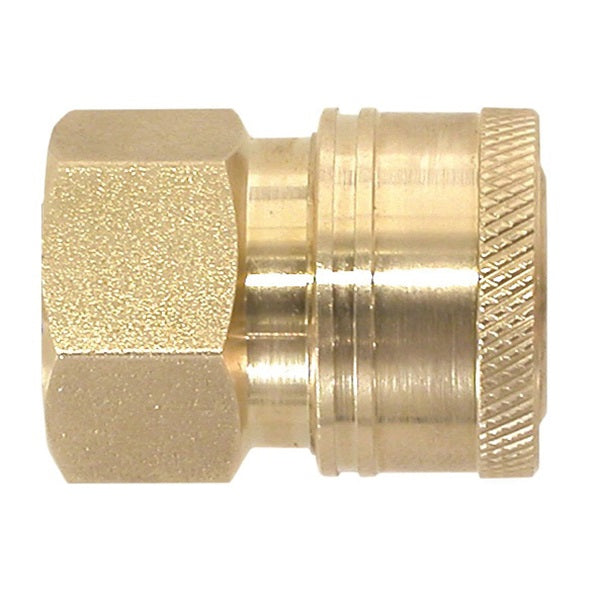 VALLEY INDUSTRIES PK-85300102 Coupler, 1/4 in Connection, Quick Connect x FNPT, Brass