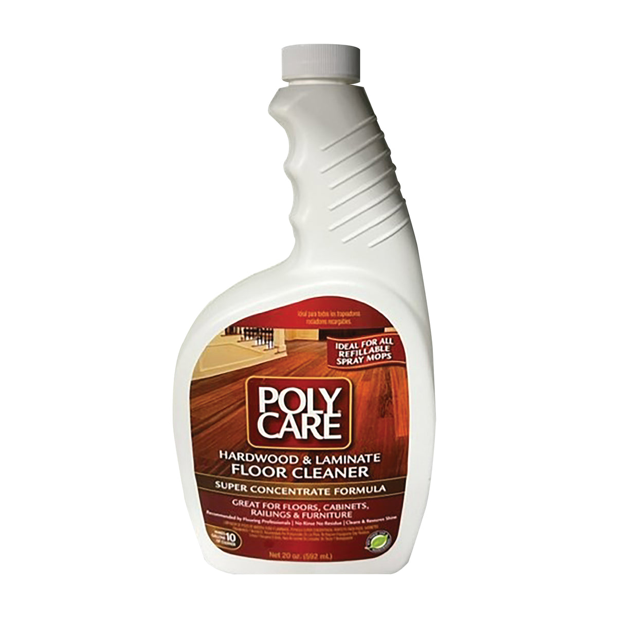 Polycare 70020 Floor Cleaner, 20 oz Bottle, Liquid, Milky