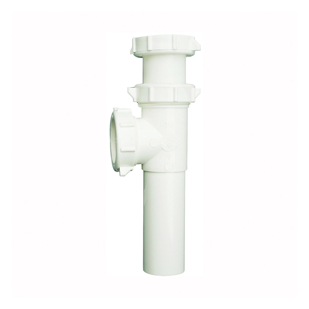 Plumb Pak PP66-8W Master End Outlet and Tailpiece, 1-1/2 in, Slip-Joint, Plastic, White