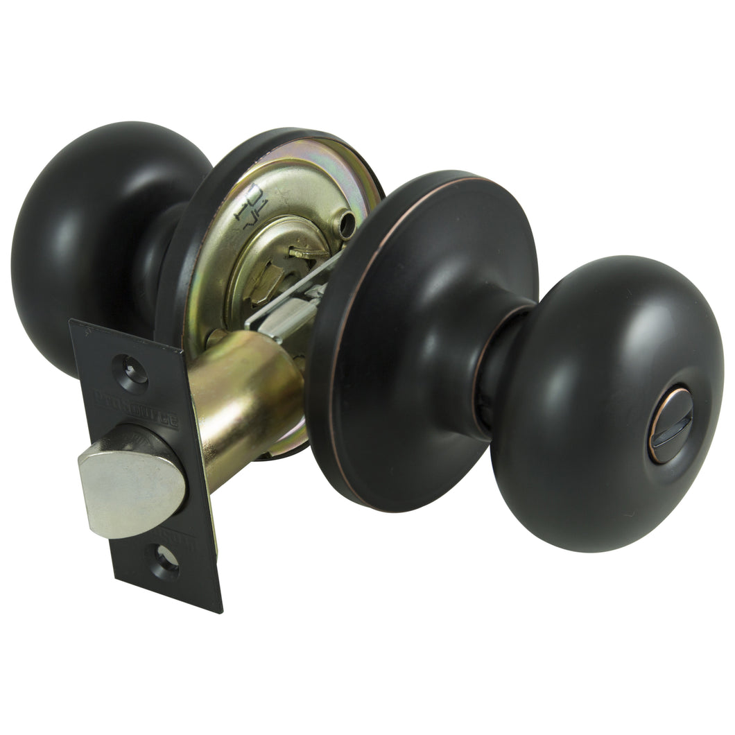 ProSource TFX710V-PS Privacy Door Knob Lockset, Stainless Steel