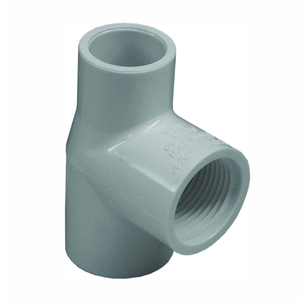 GENOVA 300 Series 31497 Pipe Reducing Tee, 2 x 1 in, Slip x Slip-Joint x FIP, PVC, White, SCH 40 Schedule