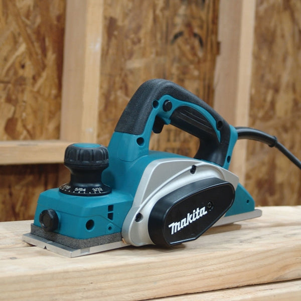 Makita KP0800K Planer Kit with Tool Case, 6.5 A, 3-1/4 in Blade, 3-1/4 in W Planning, 3/32 in D Planning