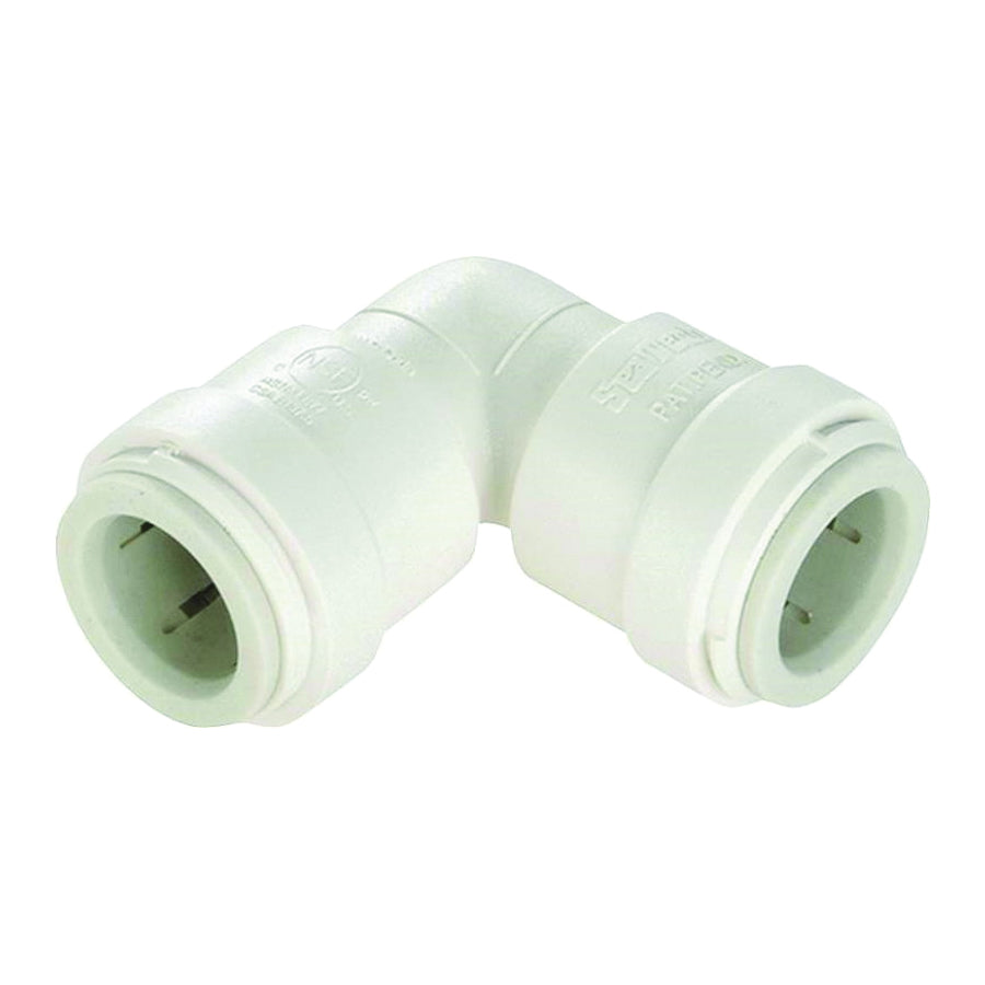 WATTS 3517-18/P-1020 Union Pipe Elbow, 1 in, 90 deg Angle, Plastic, Off-White, 100 psi Pressure