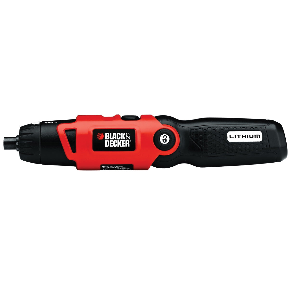 Black+Decker BDCS20C Screwdriver, Battery Included, 4 V, 1.4 Ah, 1/4 in Chuck, Hex Chuck