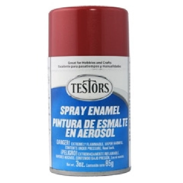 TESTORS 1629T Enamel Spray Paint, Metallic, Flake Red, 3 oz