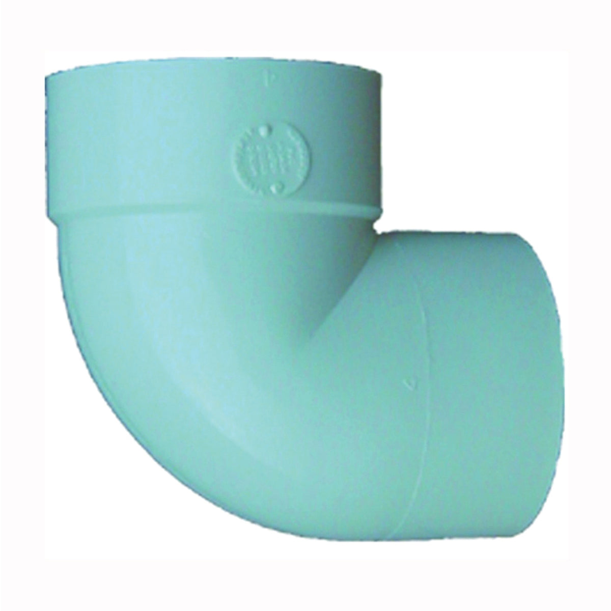 GENOVA 400 Series 42946 Street Pipe Elbow, 4 in, Hub x Spigot, 90 deg Angle, PVC