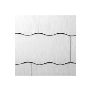 GAF Purity WeatherSide 2214000WG Shingle Siding, 12 in L Nominal, 24 in W Nominal, 11/64 in Thick Nominal, White