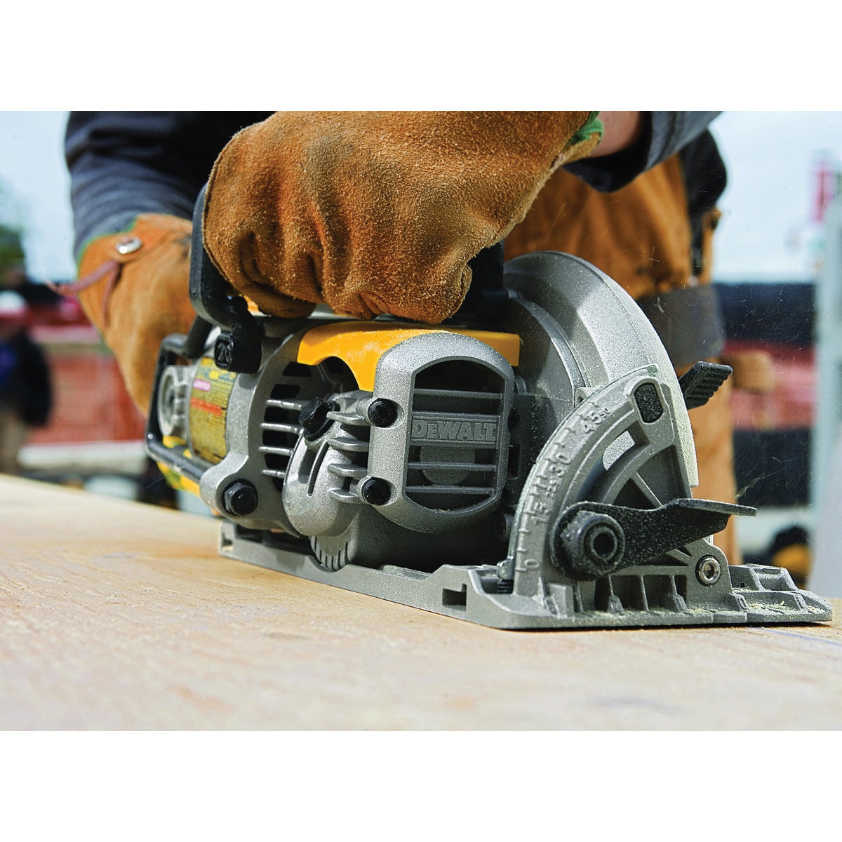 DeWALT DWS535 Circular Saw, 15 A, 7-1/4 in Dia Blade, 5/8 in Arbor, 53 deg Bevel