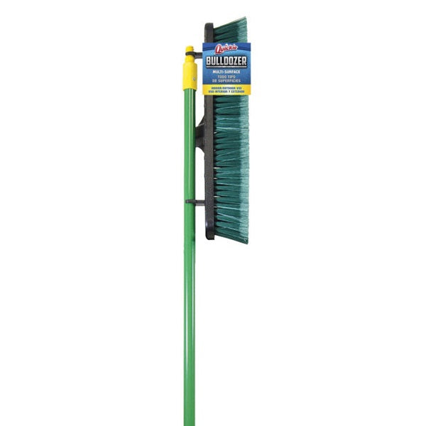 Quickie Bulldozer 00528 Push Broom, Polypropylene Bristle, Steel Handle