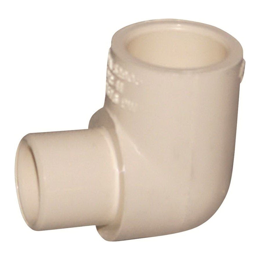 GENOVA 500 Series 52907 Street Pipe Elbow, 3/4 in, Slip-Joint x Spigot, 90 deg Angle, CPVC, 400 psi Pressure