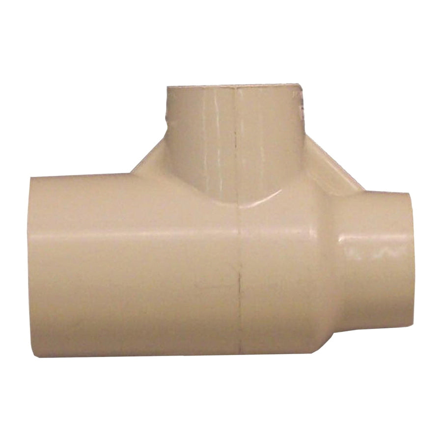 GENOVA 500 Series 51473 Tube Tee, 1/2 x 3/4 in, Slip x Slip-Joint, CPVC, 100 psi Pressure