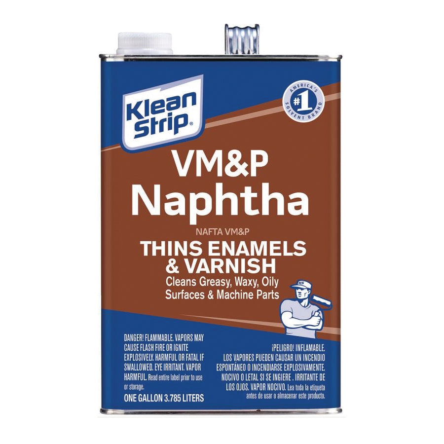 Klean Strip GVM46 Naphtha Thinner, Liquid, Hydrocarbon Solvent, Colorless, 1 gal, Can