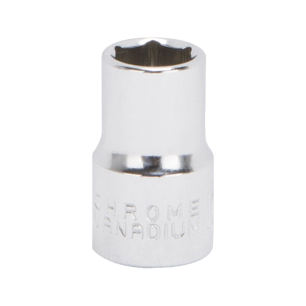 Vulcan MT6498836 Drive Socket, 10 mm Socket, 3/8 in Drive, 6-Point, Chrome Vanadium Steel, Chrome