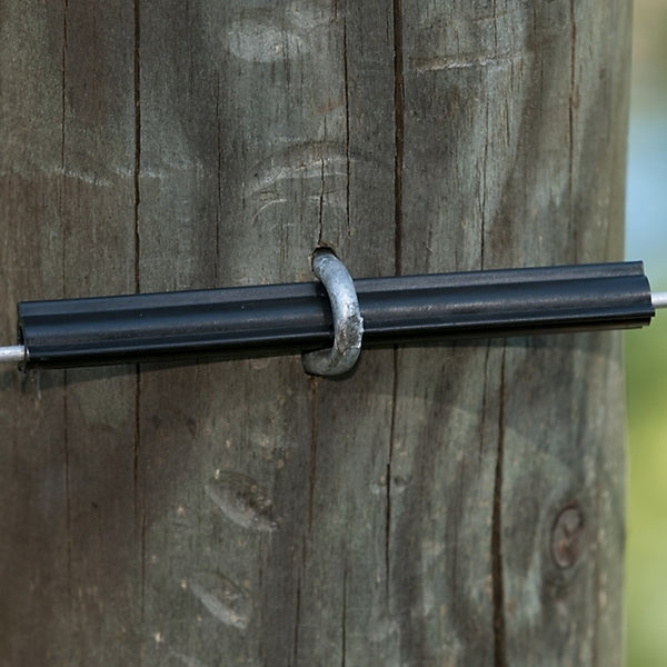 Zareba HT4FTI25/500-540T Fin-Tube Insulator, Steel, Polyethylene, Black