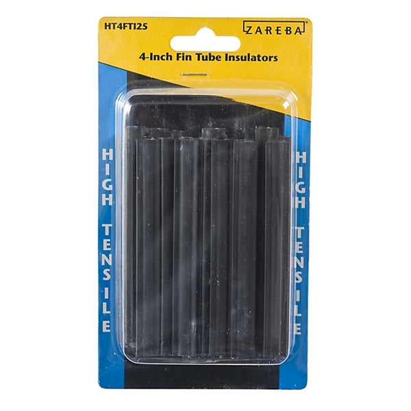 Zareba HT4FTI25/500-540T Fin-Tube Insulator, Steel, Polyethylene, Black