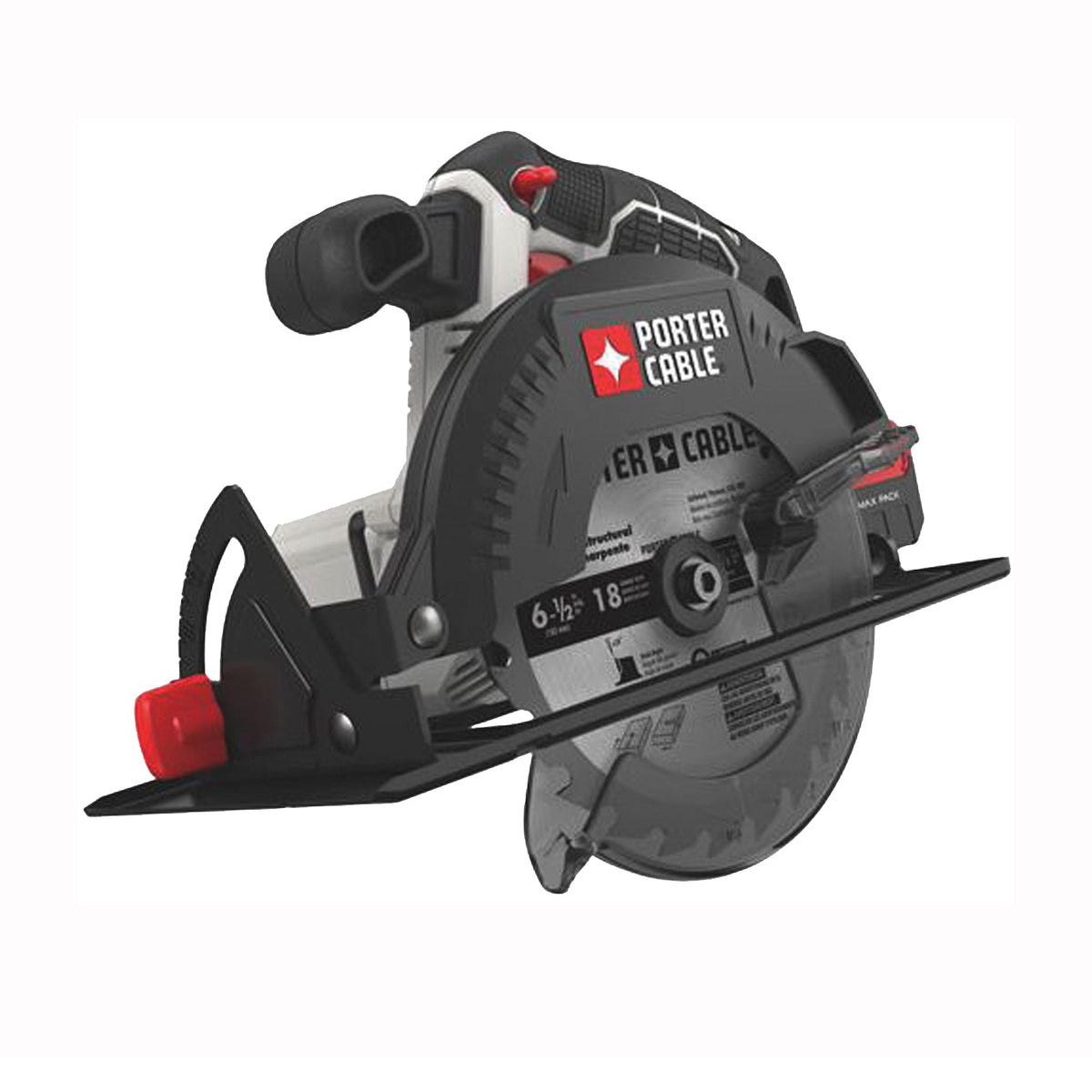 PORTER-CABLE PCC660B Circular Saw, Tool Only, 20 V, 1.3 Ah, 6-1/2 in Dia Blade, 0 to 50 deg Bevel